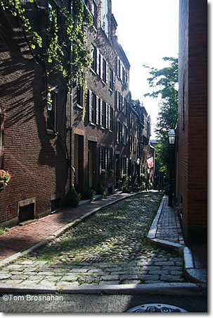 Acorn Street, Beacon Hill, Boston MA