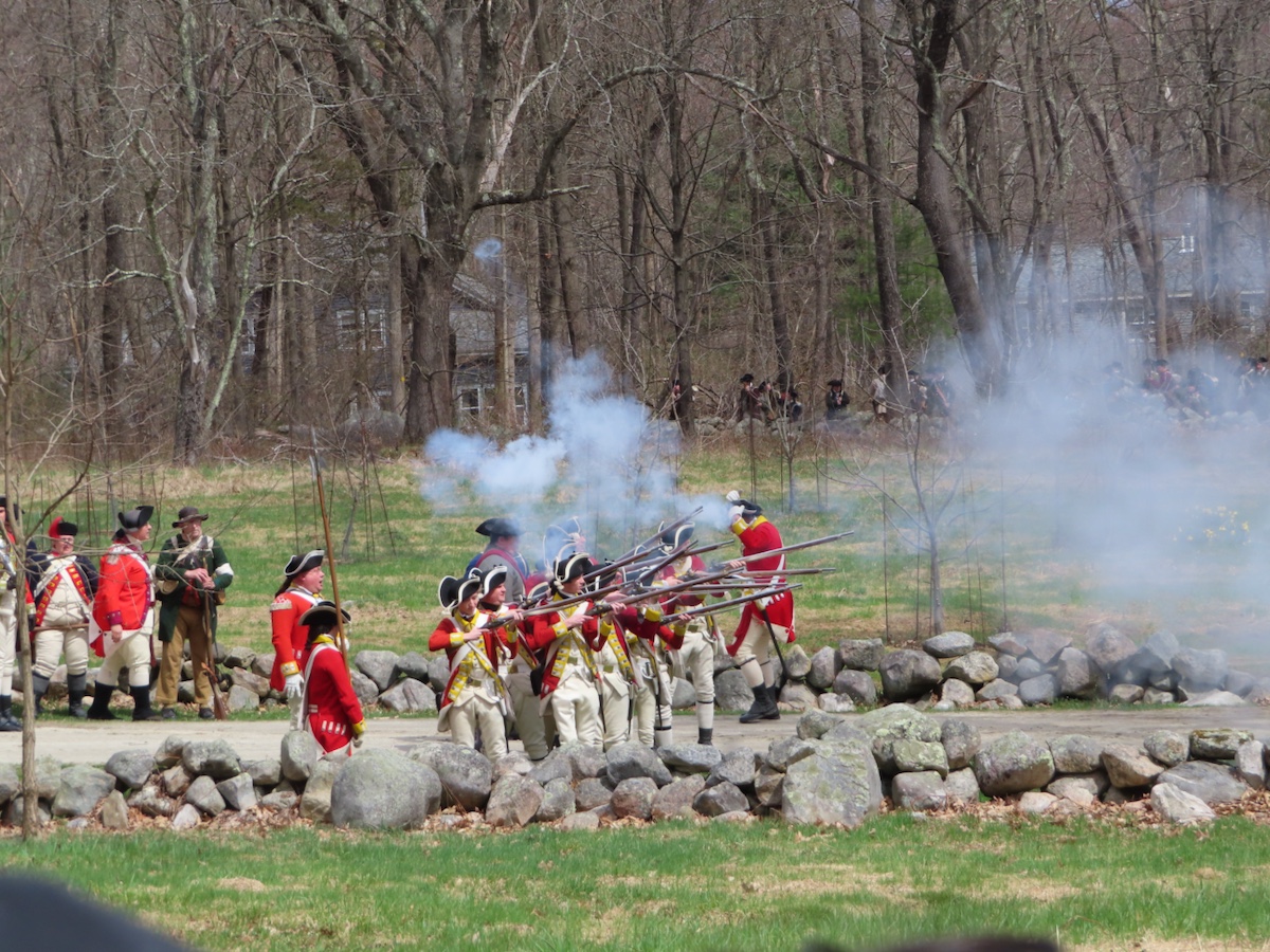 Battle reenactment, Patriots Day